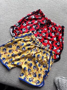 George hats track shorts